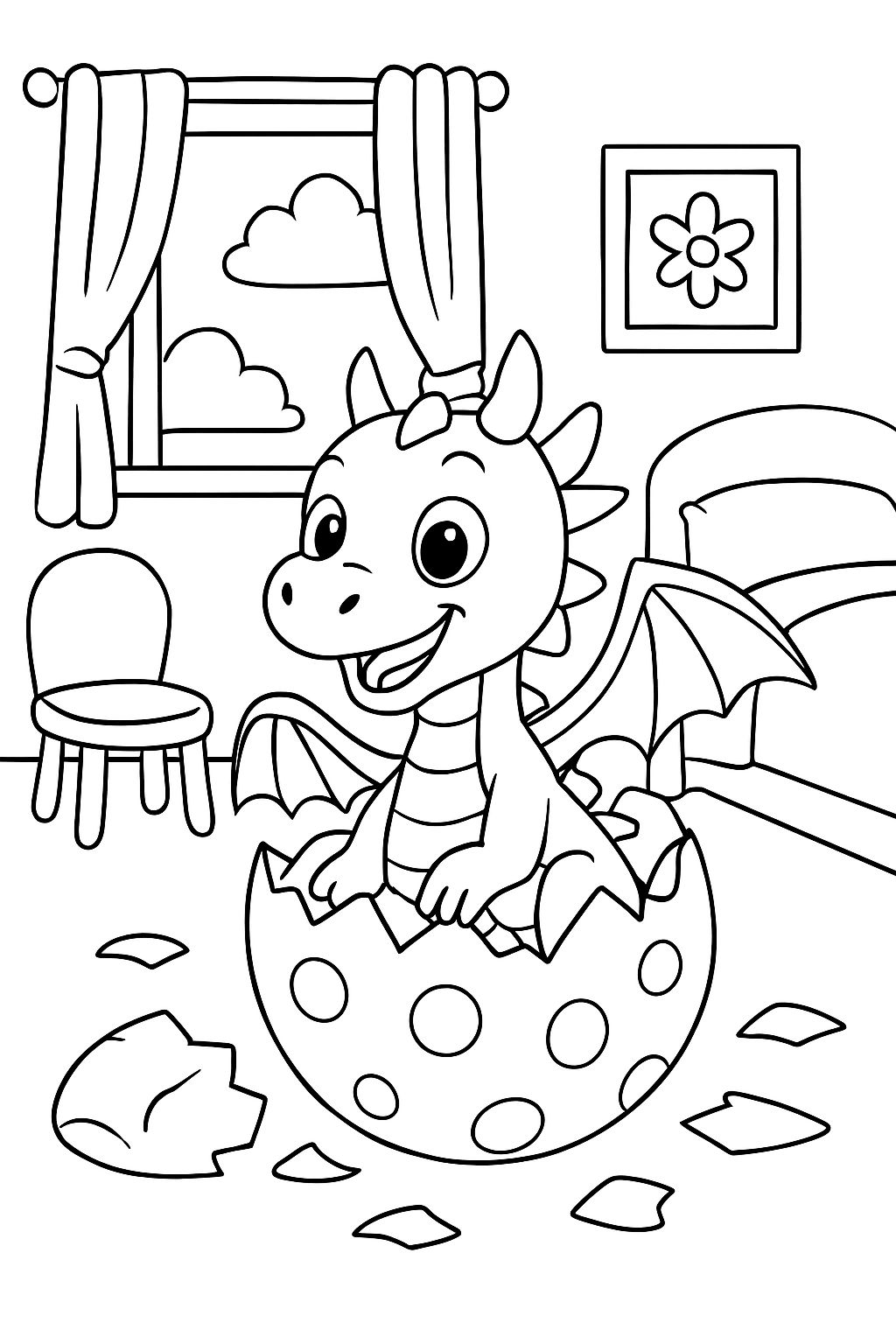 A dragon that hatched from an Easter egg in my child's room A dragon that hatched from an Easter egg in my child's room