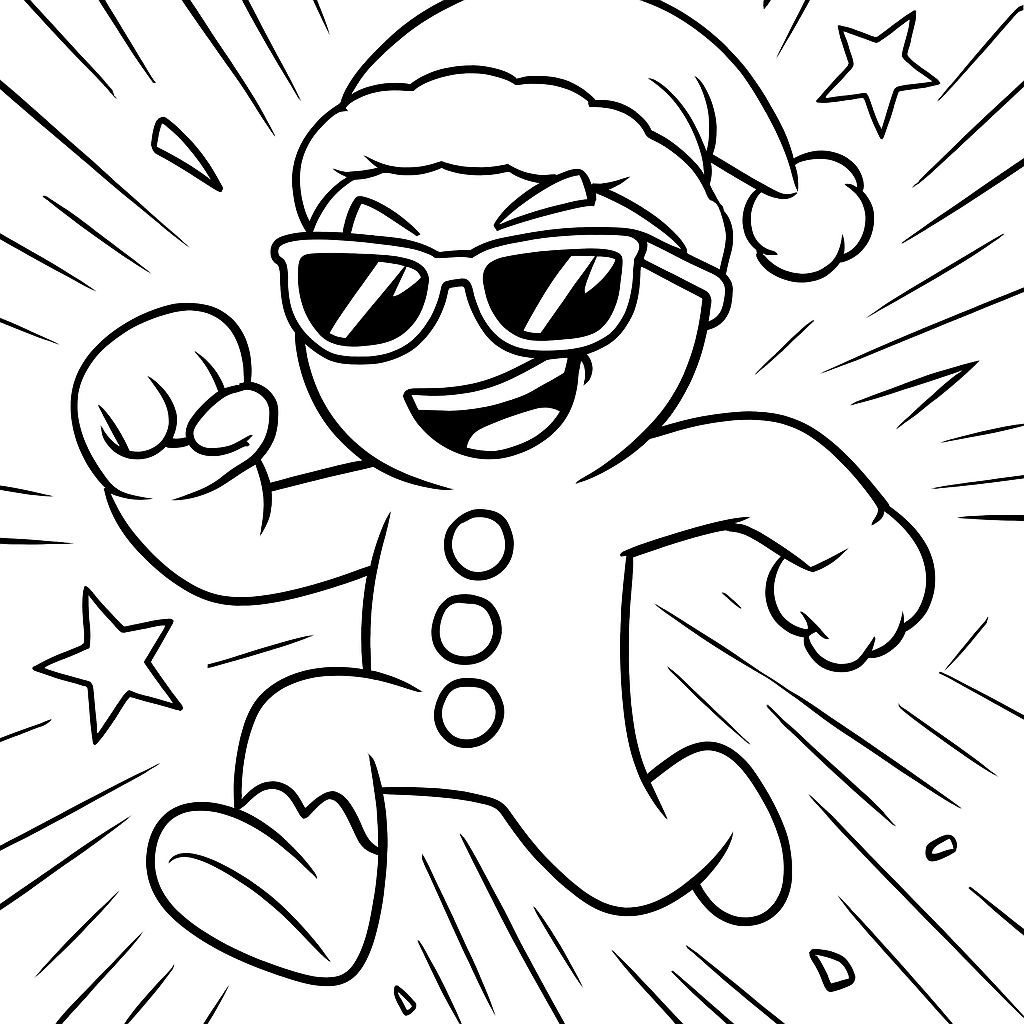 a cool gingerbread man a cool gingerbread man