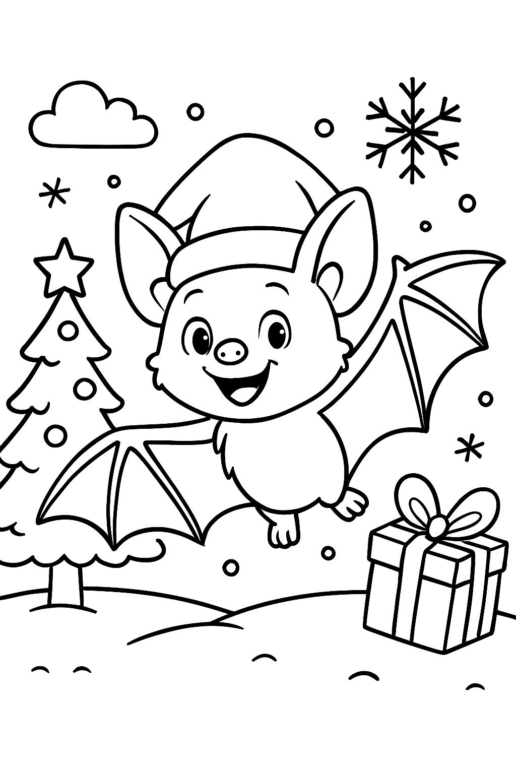 weihnachtliche Fledermaus weihnachtliche Fledermaus