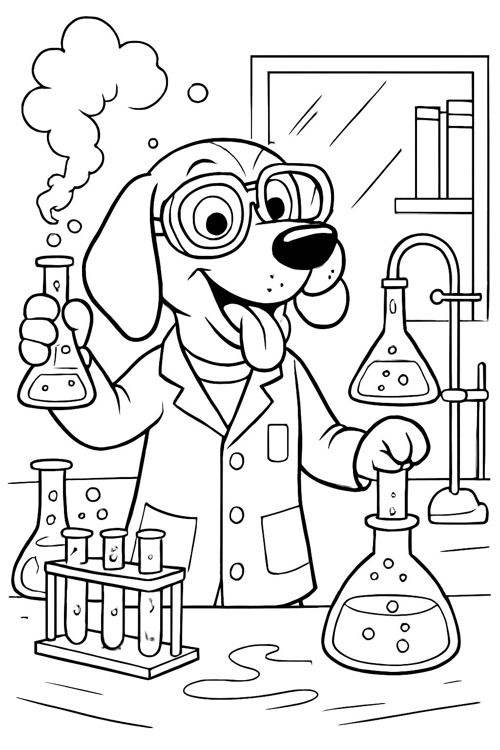 A lab hound dog.