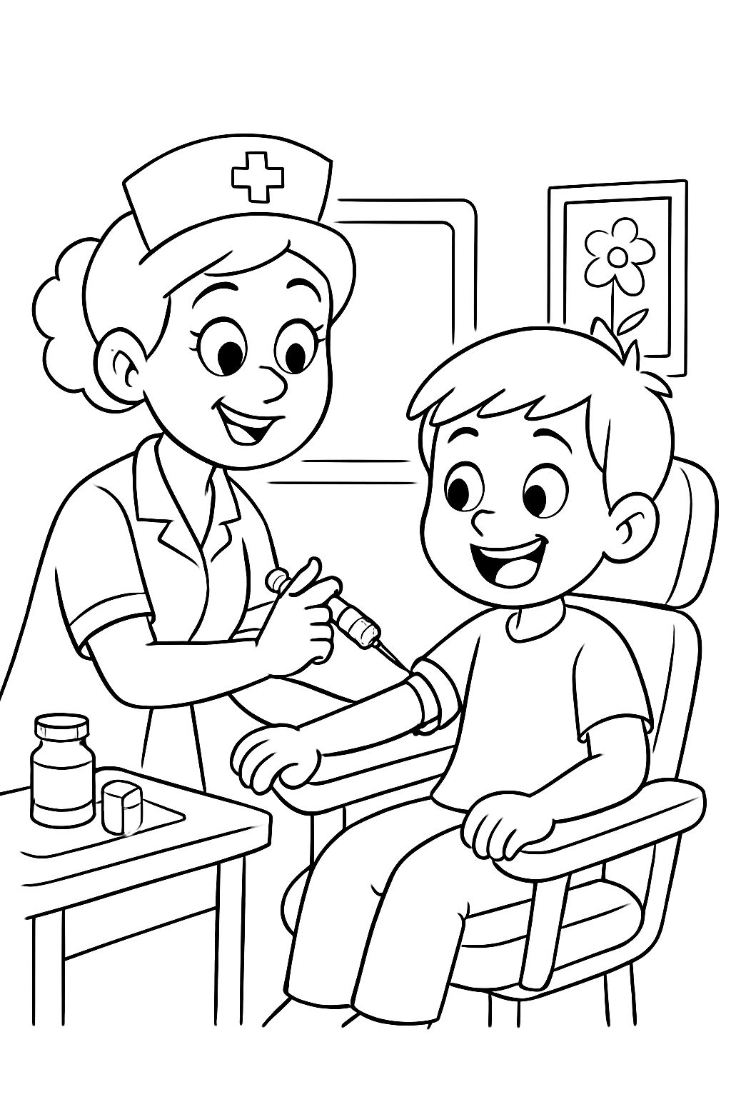 Krankenschwester zieht mir Blut ab. Krankenschwester zieht mir Blut ab.