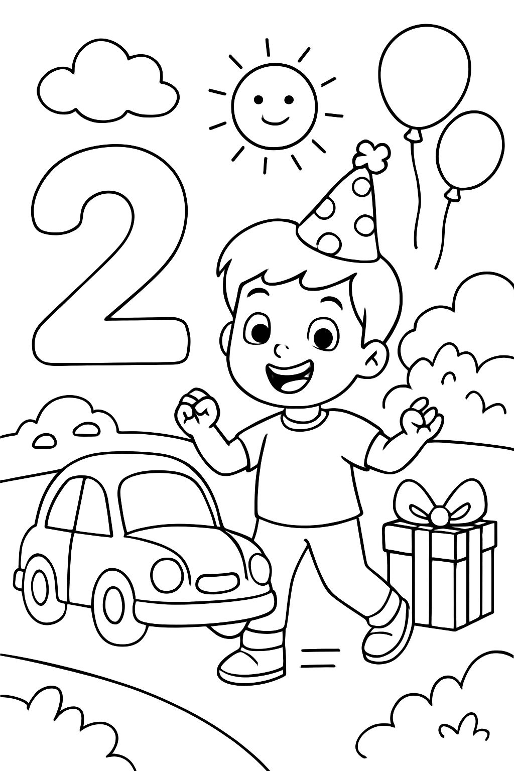 2º cumpleaños para un niño amante de los coches 2º cumpleaños para un niño amante de los coches