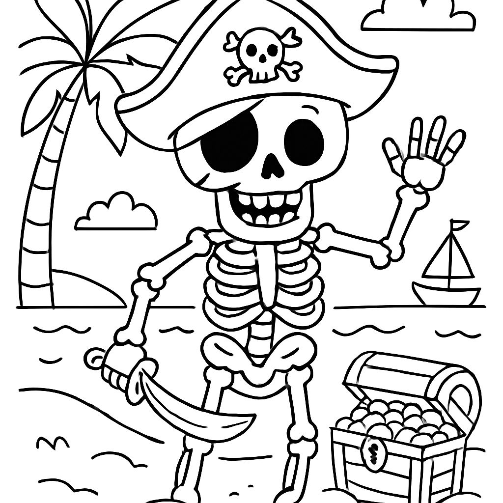 Esqueleto de pirata Esqueleto de pirata