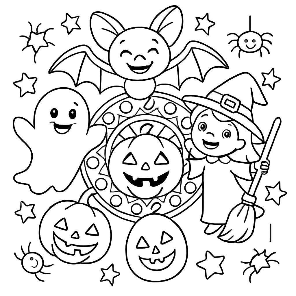 Mandala de Halloween Mandala de Halloween