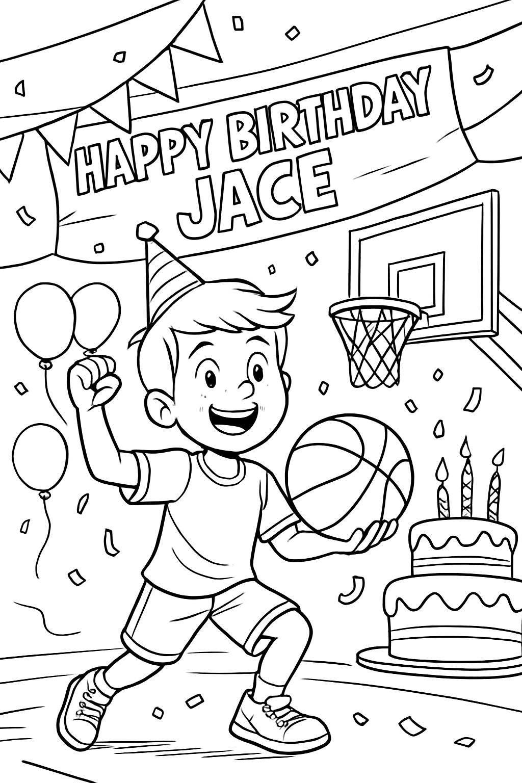 Happy Birthday Jace Basketball Themenparty
