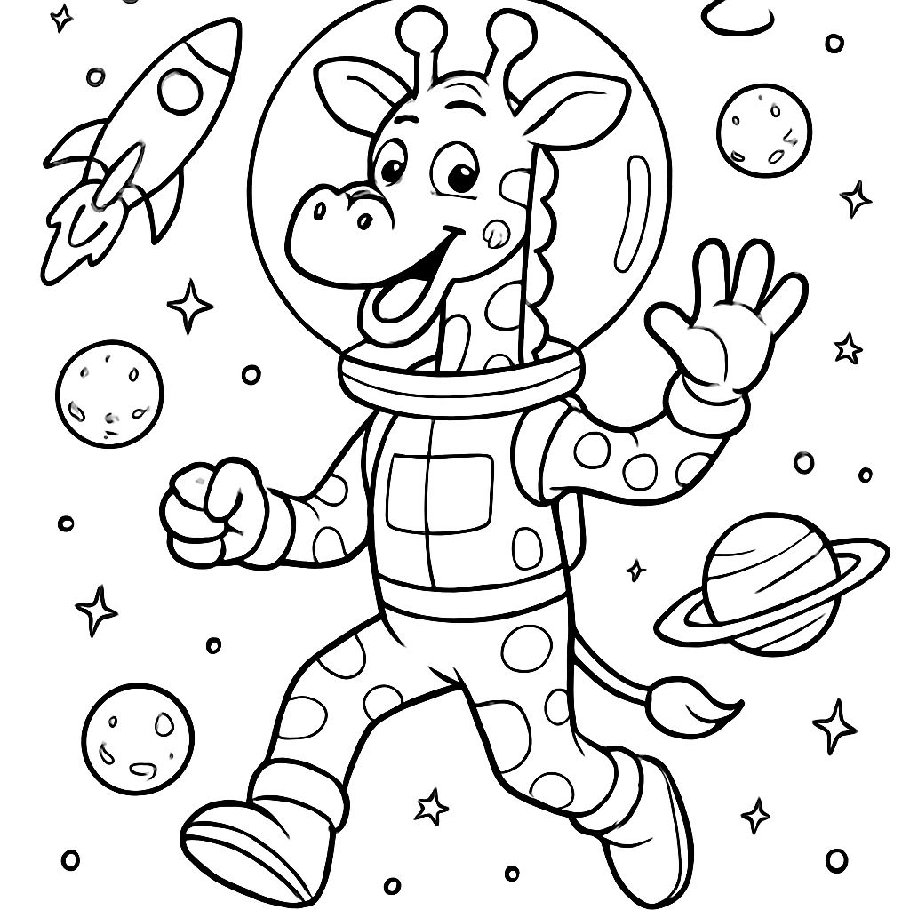 a space giraffe a space giraffe