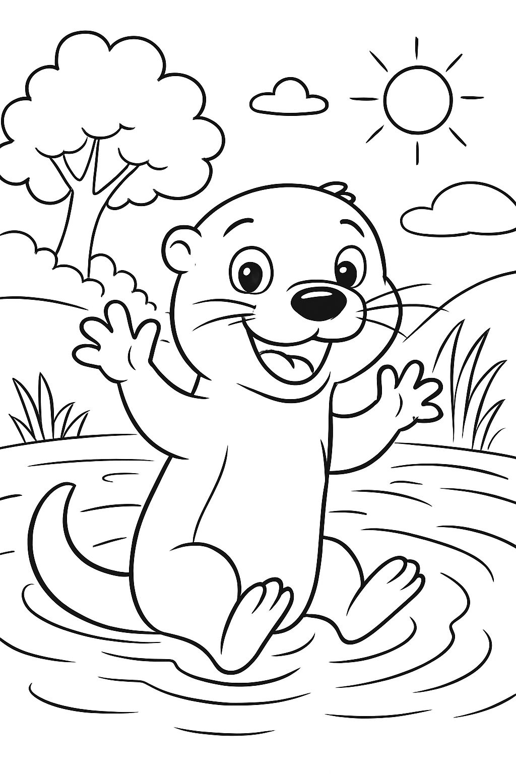 einen otter im