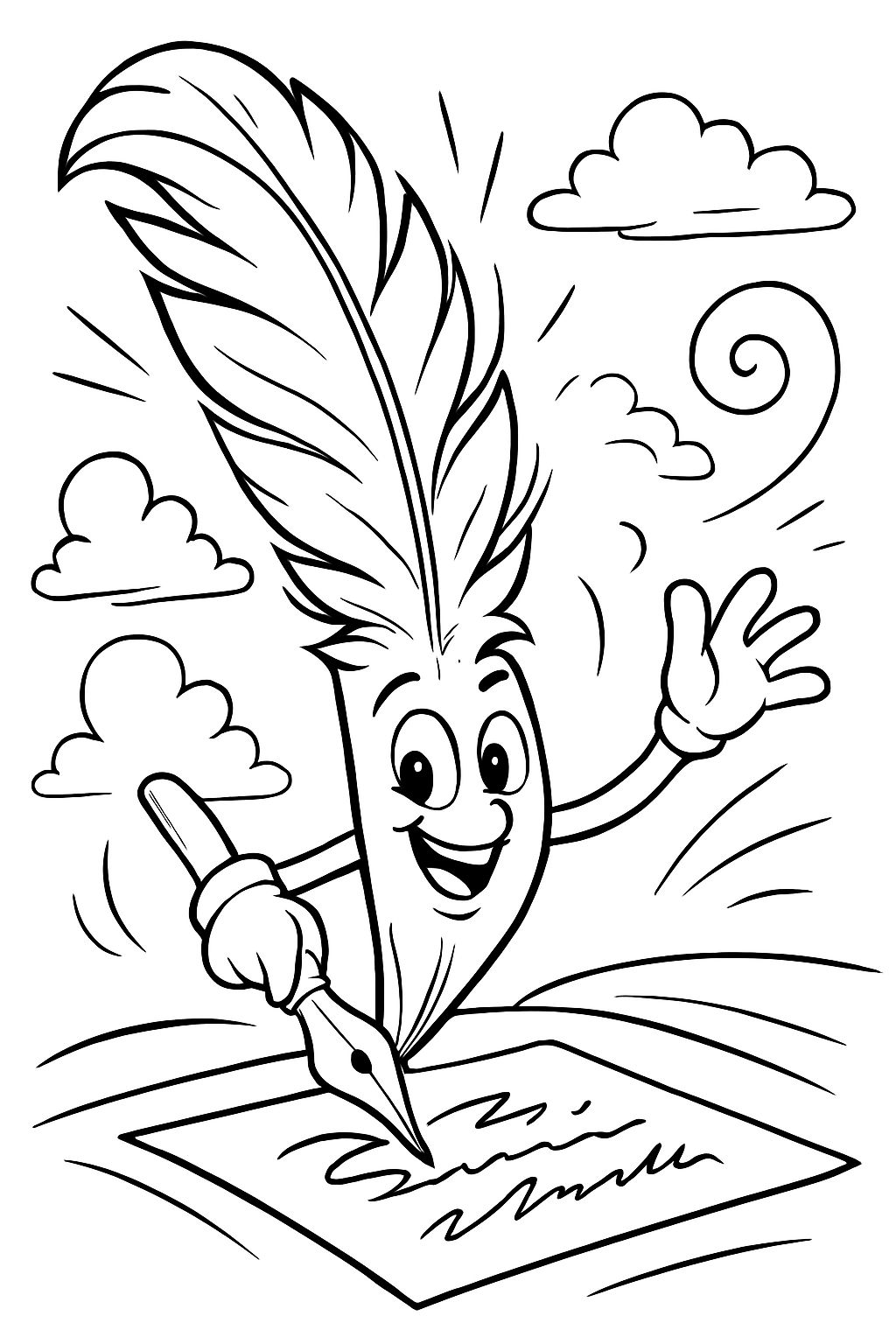 a beautiful feather that is frade and writes something a beautiful feather that is frade and writes something