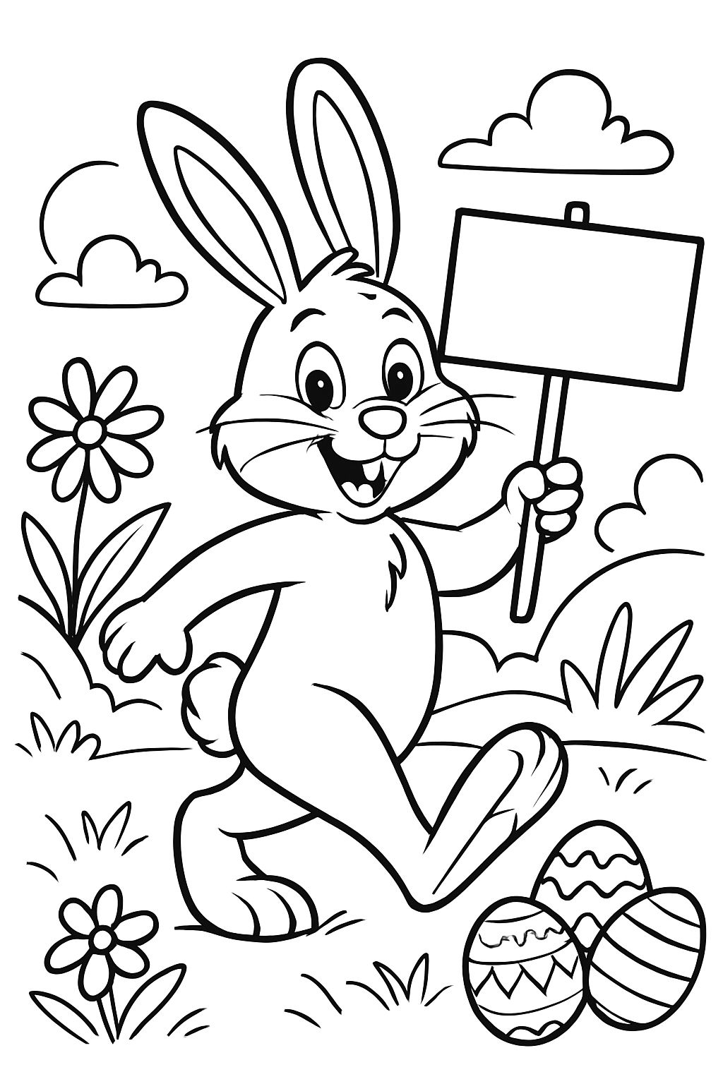 Easter bunny with name tag Easter bunny with name tag