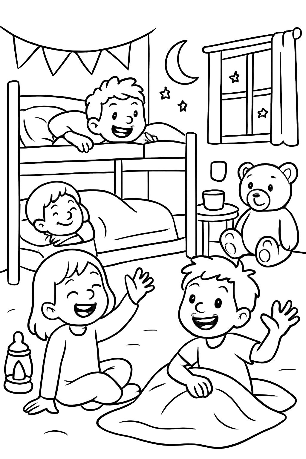 Une nuitée à la maternelle