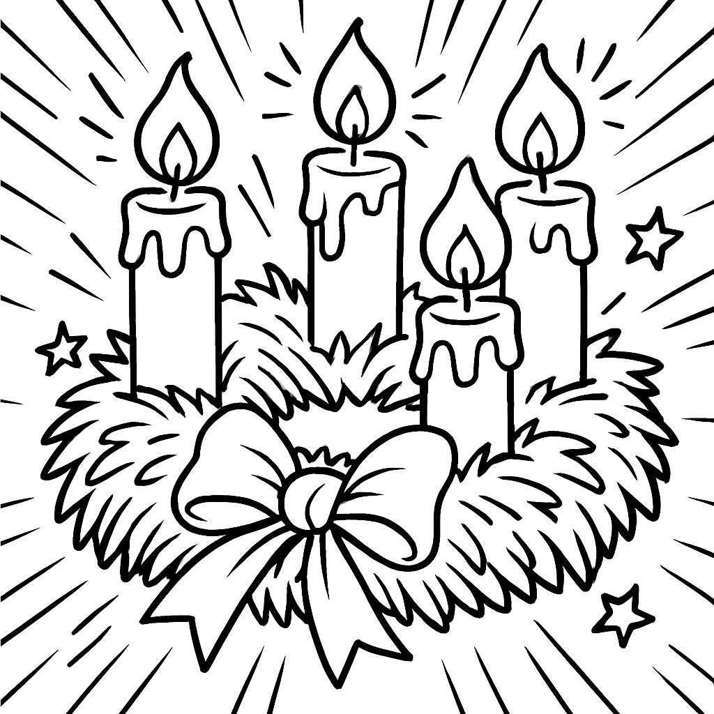 a simple Advent wreath without a child a simple Advent wreath without a child