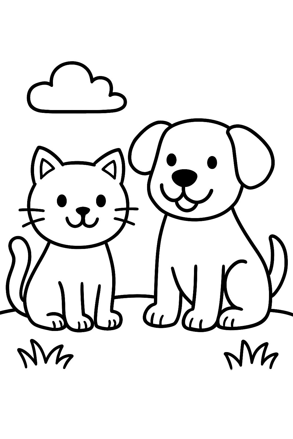 kitty and a dog
