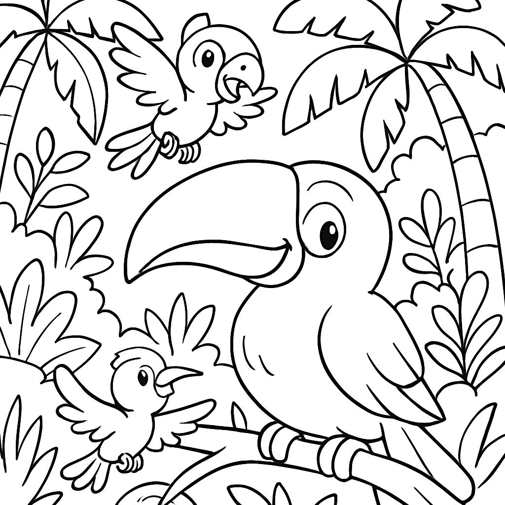 pássaros tropicais na floresta pássaros tropicais na floresta