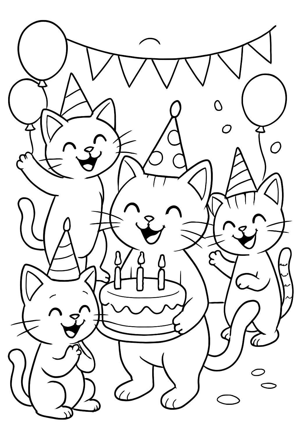 Cats celebrate birthday