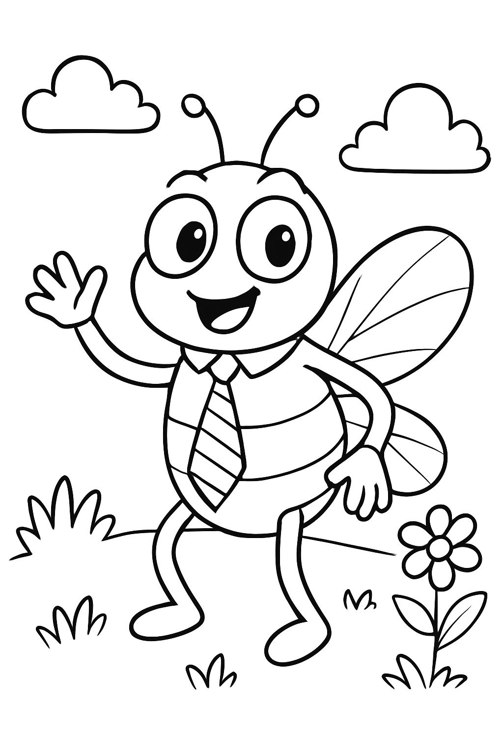 Mosca con corbata