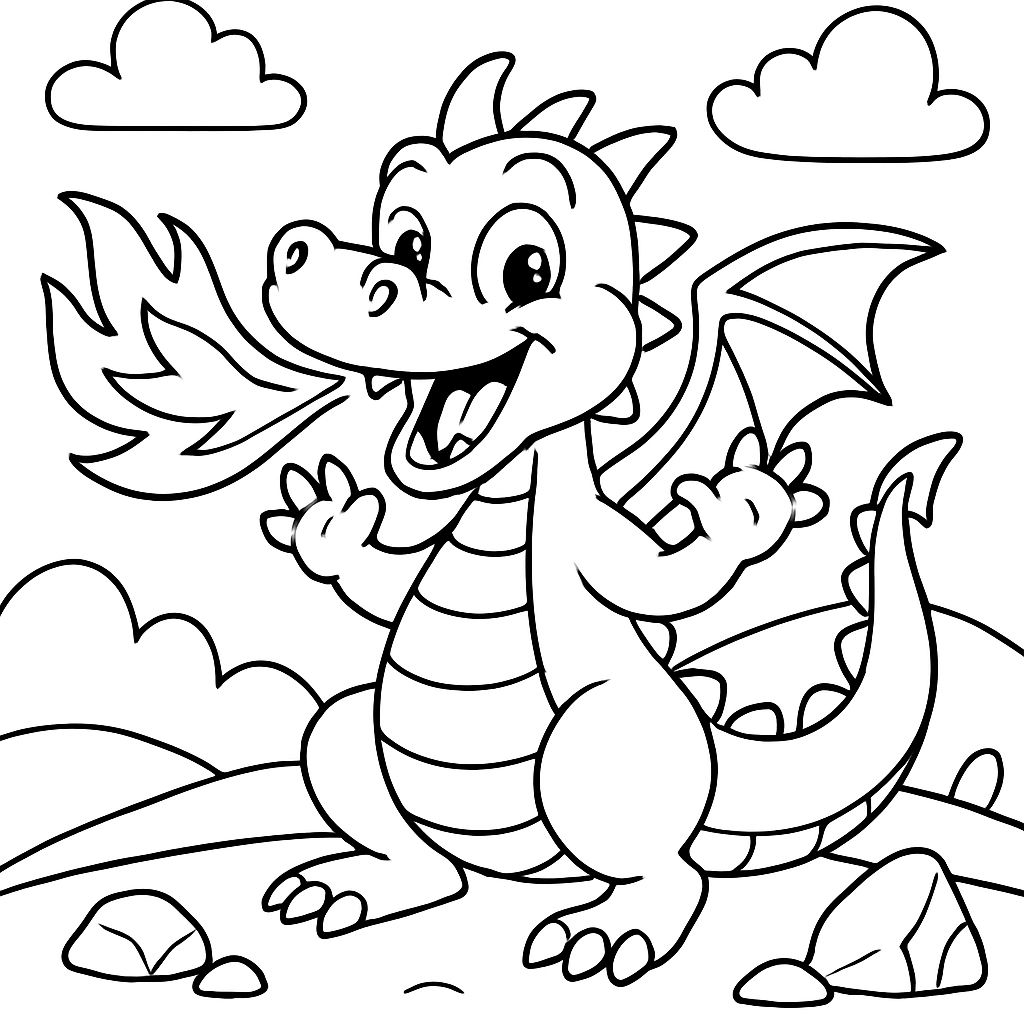 Dragão que cospe fogo Dragão que cospe fogo