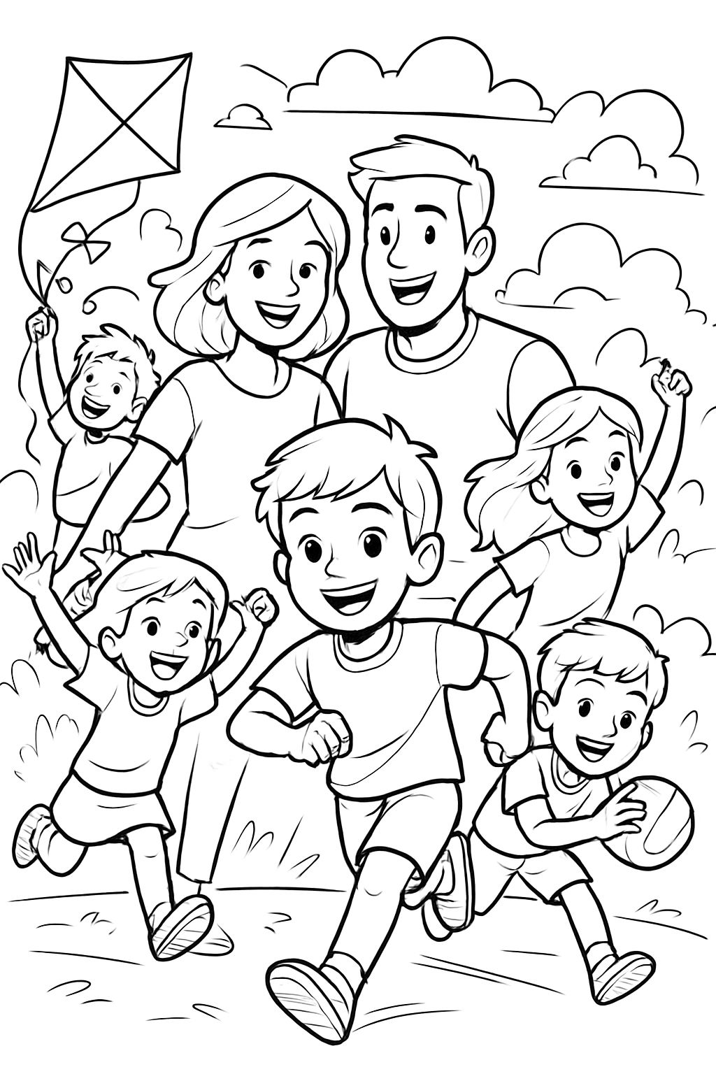 Family with 5 kids