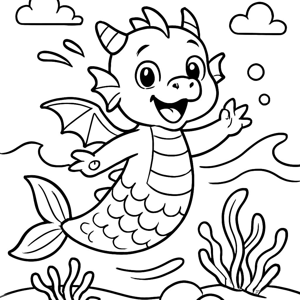 um bebê dragão sereia um bebê dragão sereia