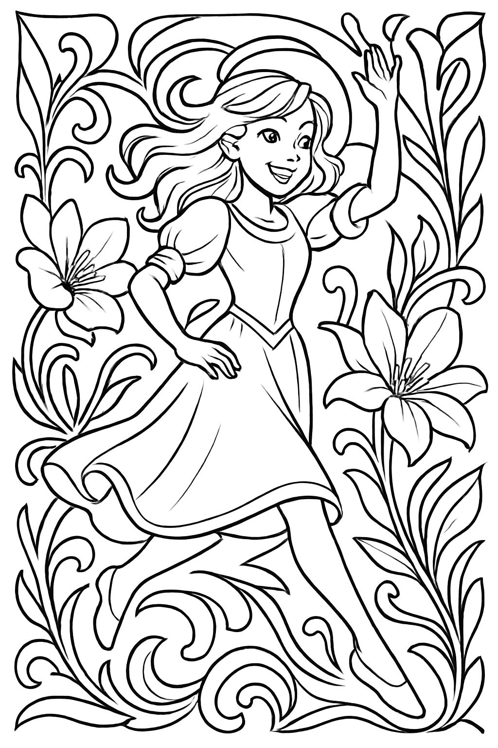 fleurs art nouveau